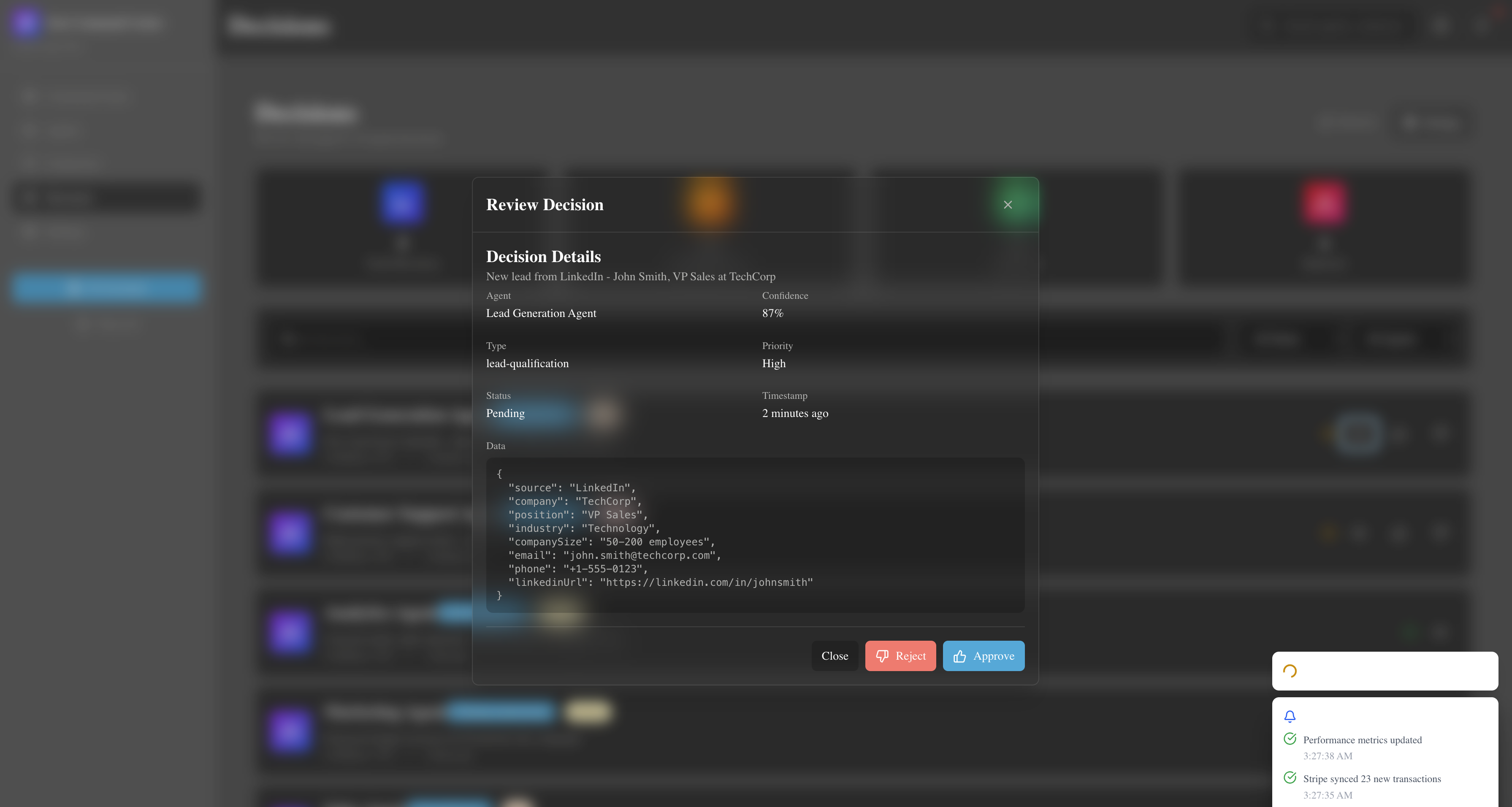 Zact product screenshot